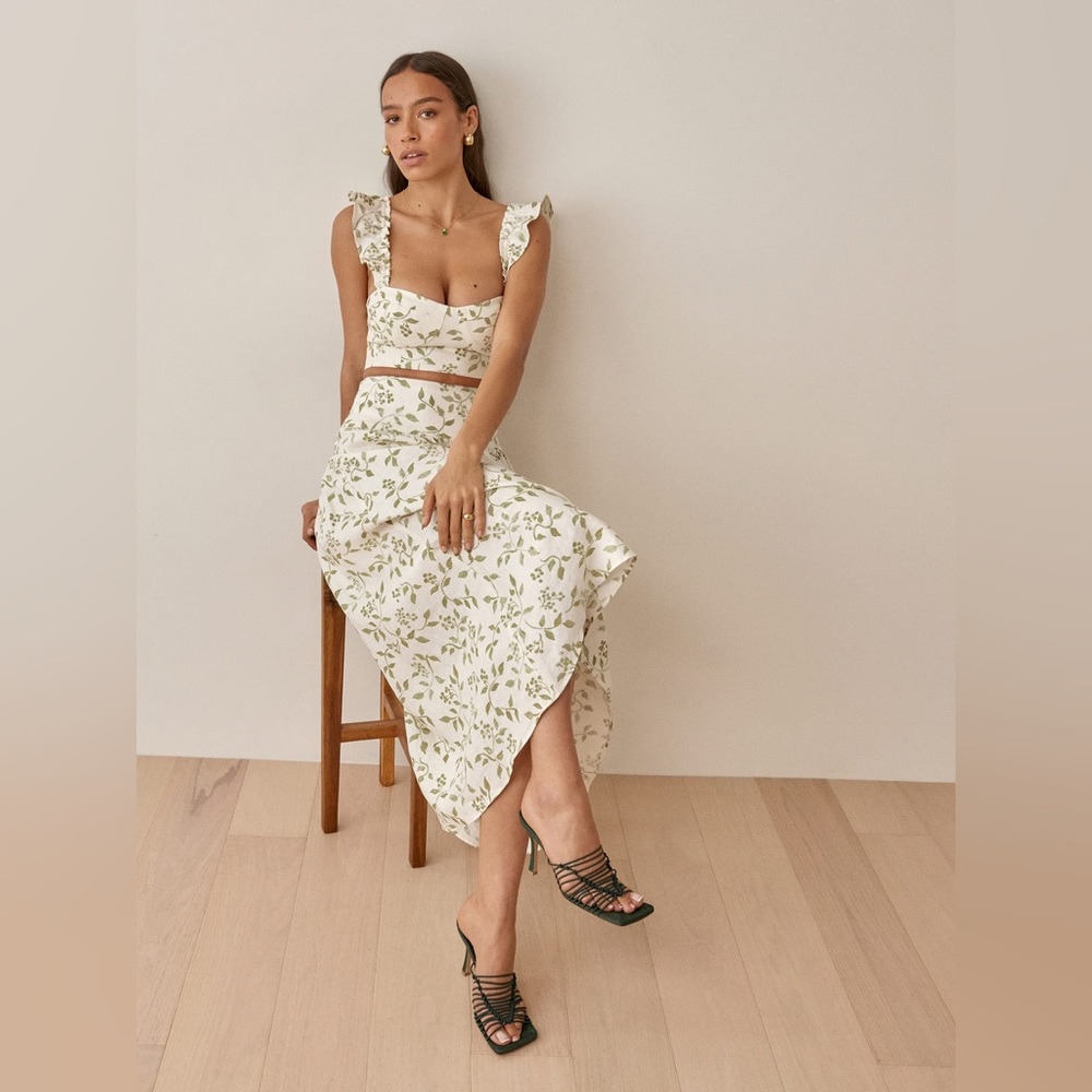 Reformation Junie Linen Two Piece